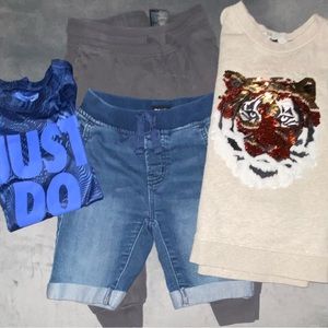 Hudson shorts H&M sweater H&M pants and Nike shirt Boys Bundle